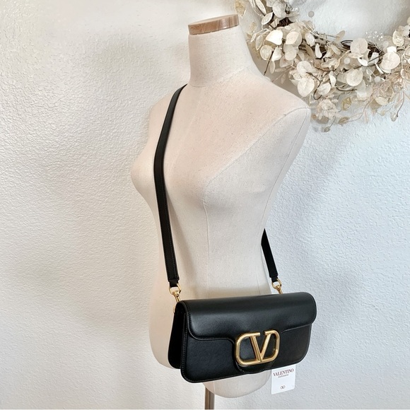 [🌟 PRICE FIRM] Valentino V-Logo Loco Convertible Clutch Crossbody Shoulder Bag - Picture 4 of 17